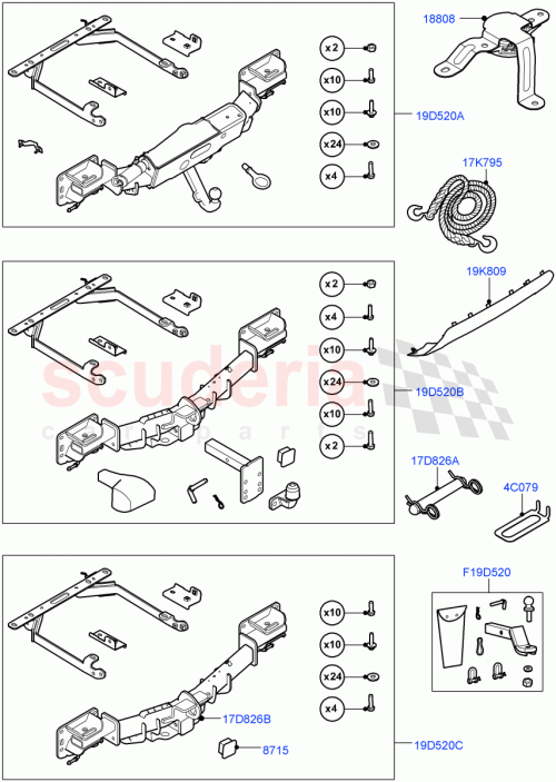 Part Diagram for Land Rover VPLWY0096