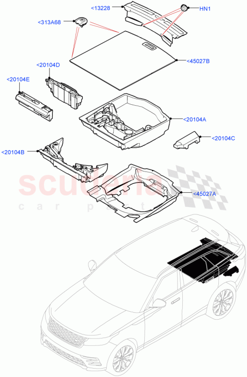 Part Diagram for Land Rover LR091605