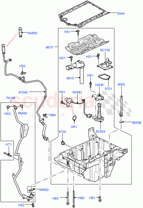 Part Diagram for Land Rover LR013528
