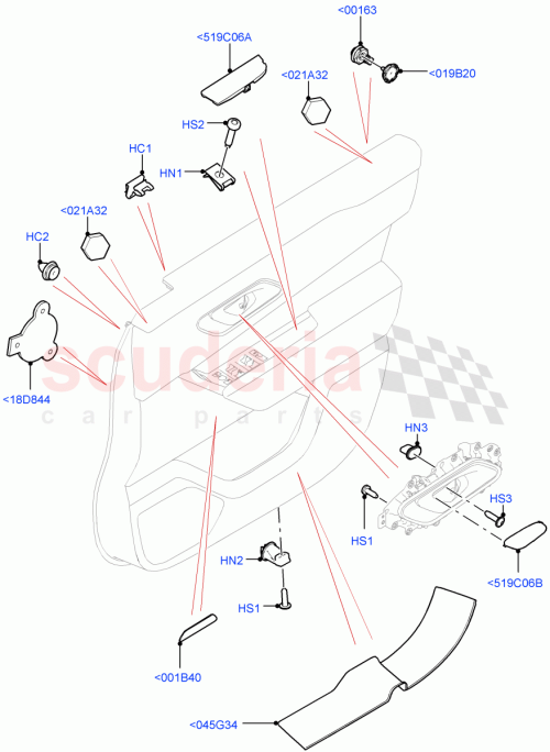 Part Diagram for Land Rover LR091462