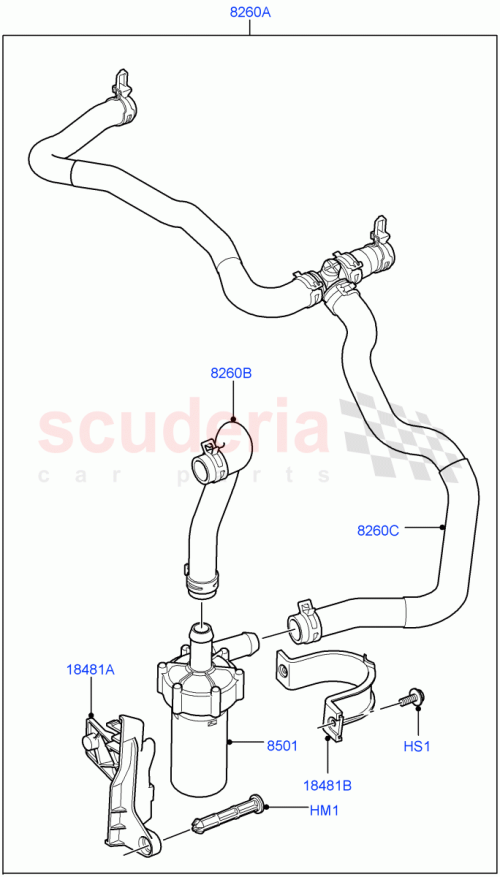 Part Diagram for Land Rover PEU500011