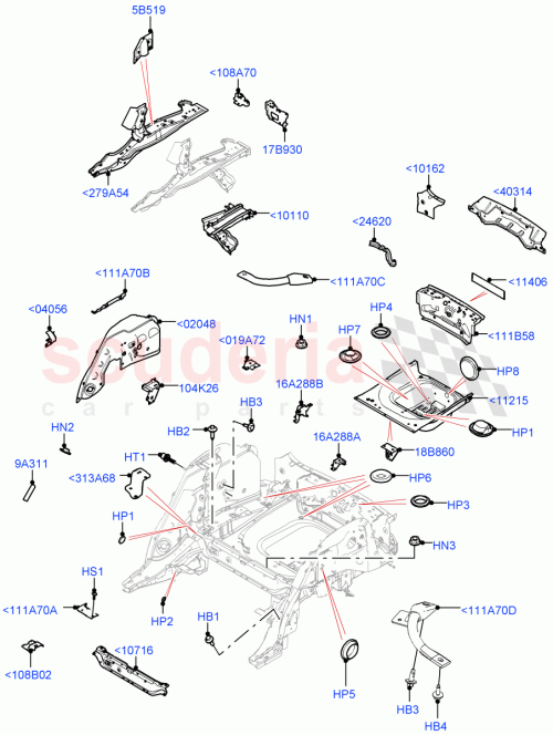 Part Diagram for Land Rover LR091520