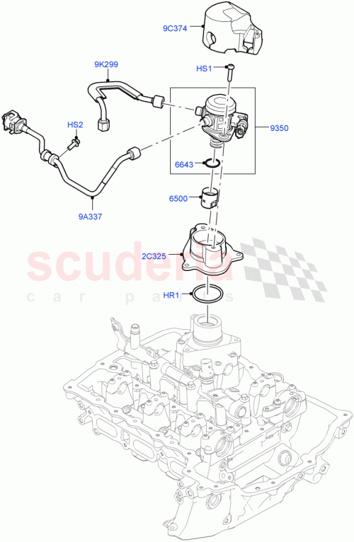 Part Diagram for Land Rover LR125401