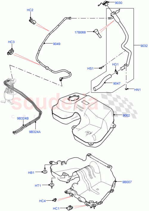 Part Diagram for Land Rover LR088561