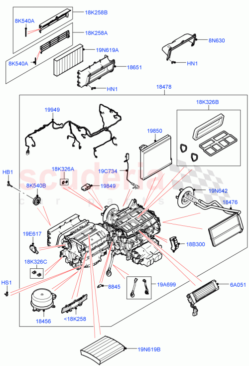 Part Diagram for Land Rover LR153572