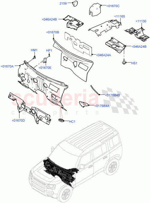 Part Diagram for Land Rover LR140574