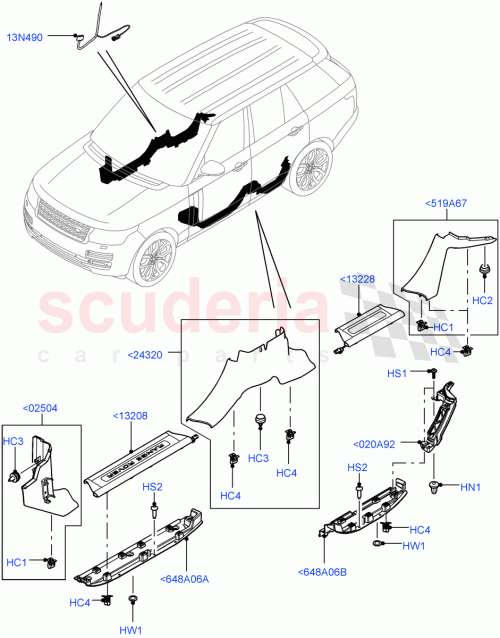 Part Diagram for Land Rover LR035821