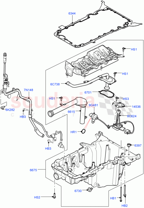 Part Diagram for Land Rover LR023016