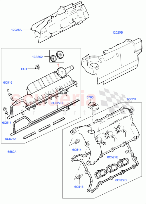 Part Diagram for Land Rover 102123488