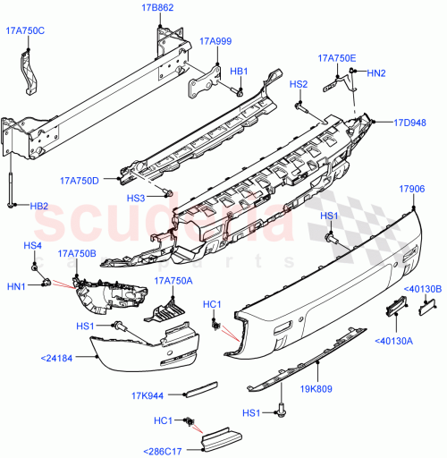 Part Diagram for Land Rover LR164649