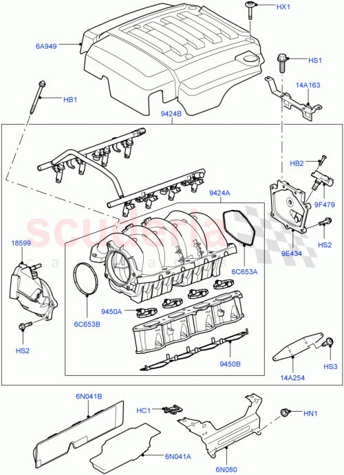 Part Diagram for Land Rover HYP500320