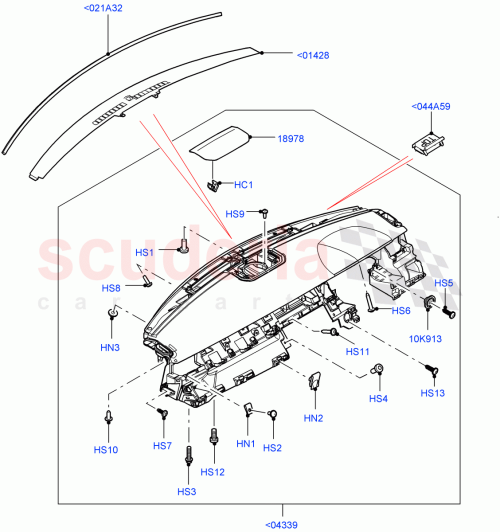 Part Diagram for Land Rover LR055445