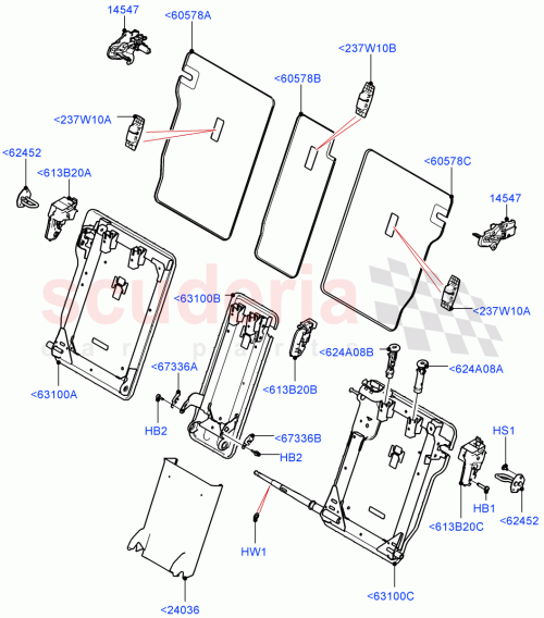 Part Diagram for Land Rover LR133686