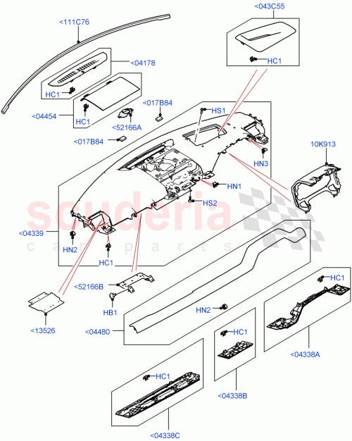 Part Diagram for Land Rover LR132282