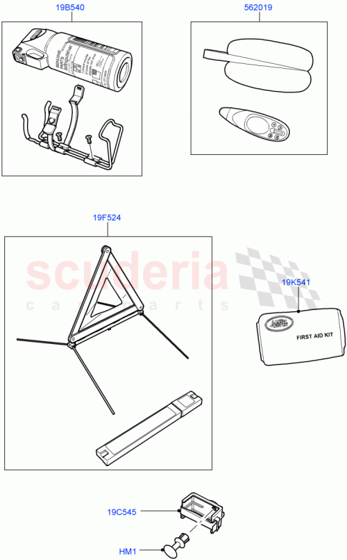Part Diagram for Land Rover EYQ000030