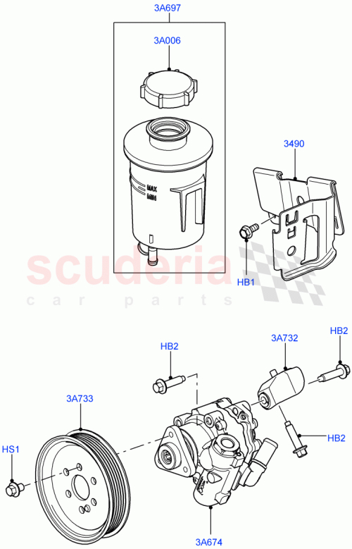 Part Diagram for Land Rover FB108067