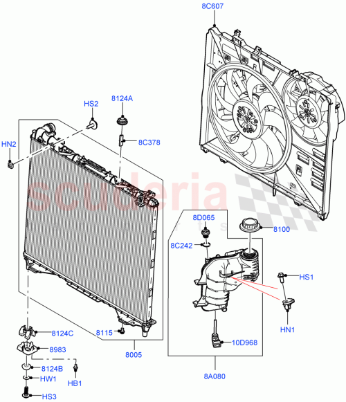 Part Diagram for Land Rover LR162128