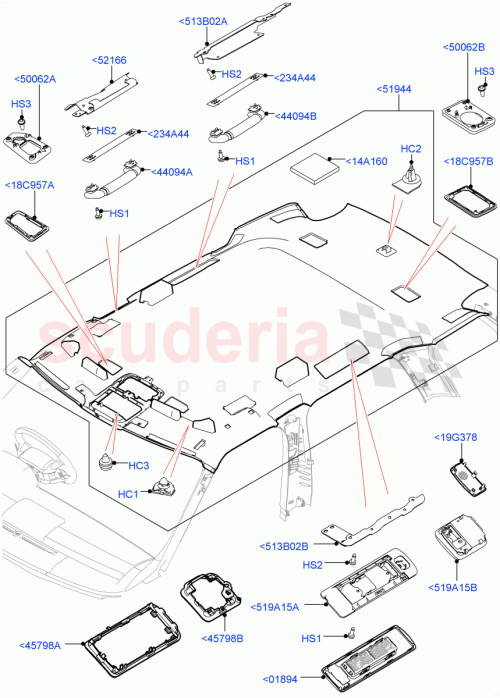 Part Diagram for Land Rover LR047018