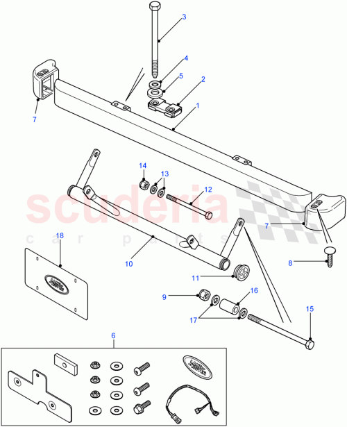 Part Diagram for Land Rover NRC5886