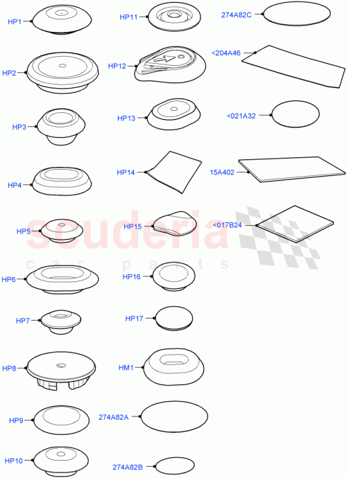 Part Diagram for Land Rover LR132021