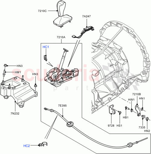 Part Diagram for Land Rover UCU500040