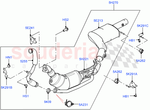 Part Diagram for Land Rover LR072200