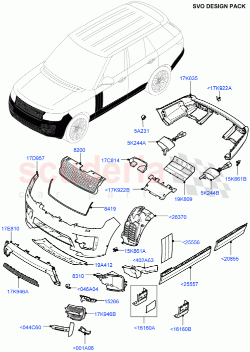 Part Diagram for Land Rover VPLGB0411
