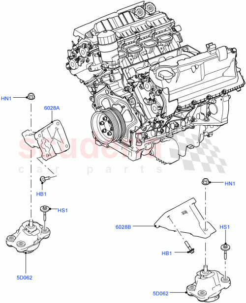 Part Diagram for Land Rover LR153842