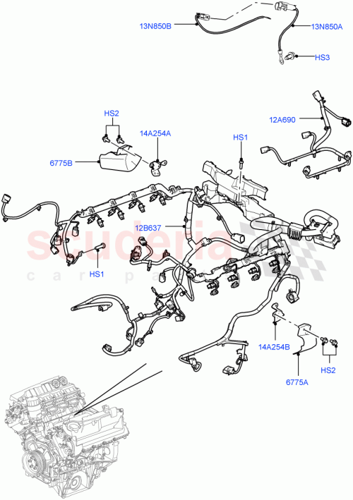 Part Diagram for Land Rover LR018462