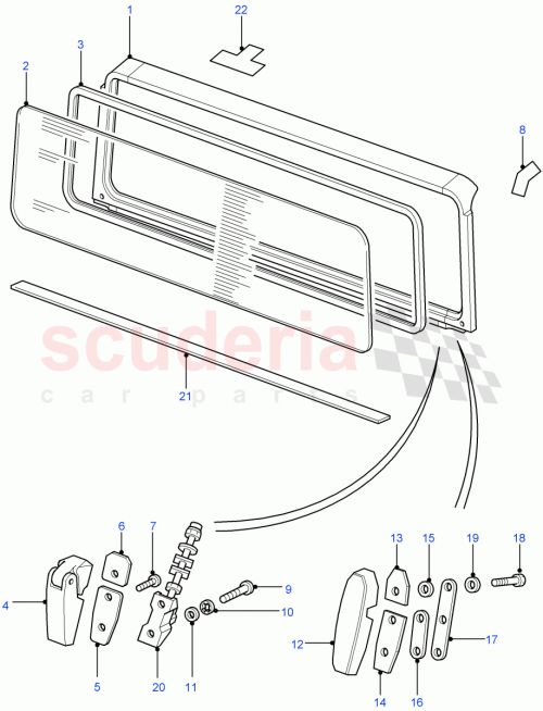 Part Diagram for Land Rover DWC500011