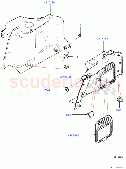 Part Diagram for Land Rover LR034175