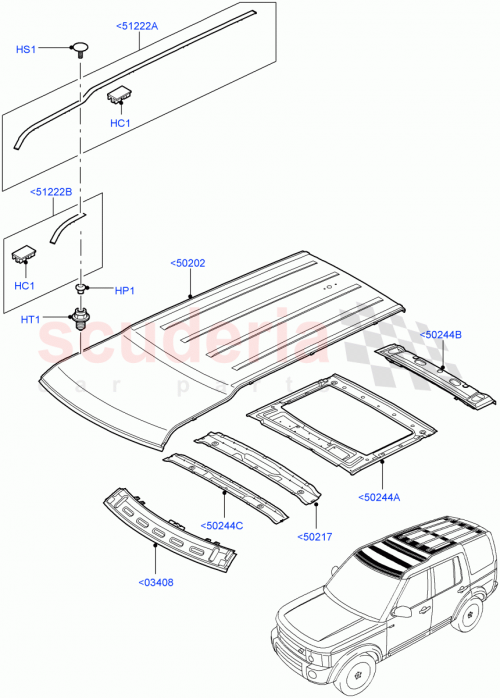 Part Diagram for Land Rover AKD780070