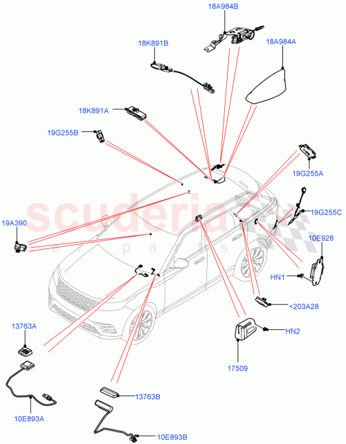Part Diagram for Land Rover LR091154