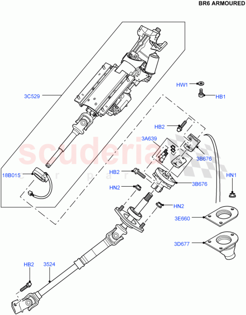 Part Diagram for Land Rover QMB500711