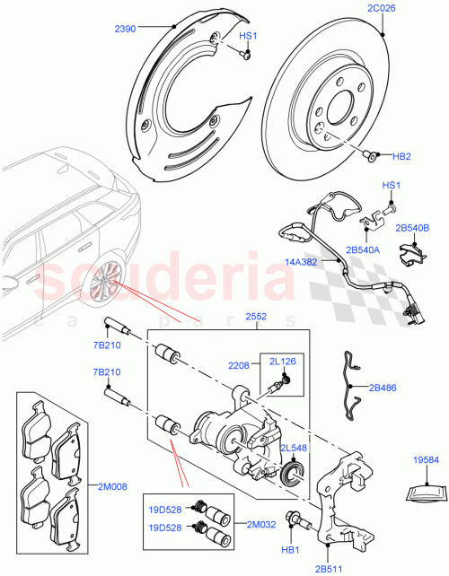 Part Diagram for Land Rover LR090708