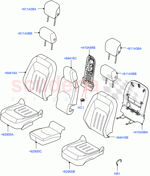 Part Diagram for Land Rover LR154150