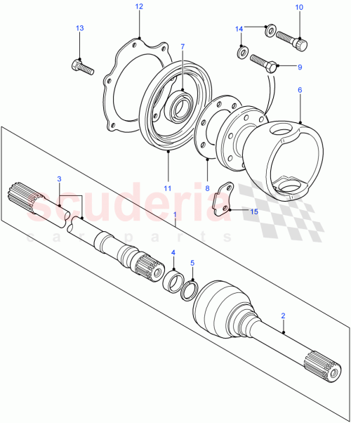 Part Diagram for Land Rover TYG100590