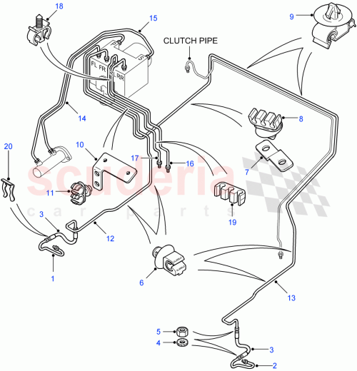 Part Diagram for Land Rover SGK100990