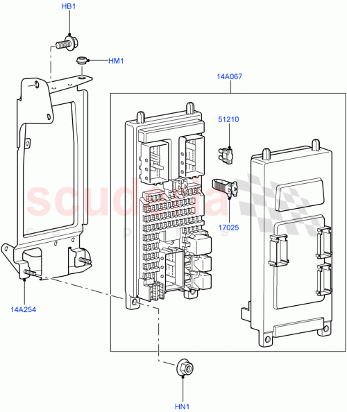 Part Diagram for Land Rover YQU500280