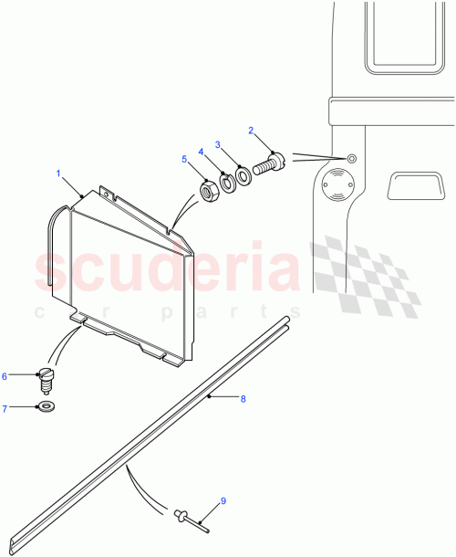 Part Diagram for Land Rover MTC7879