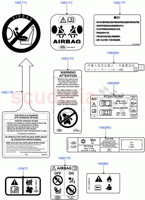 Part Diagram for Land Rover LR025308