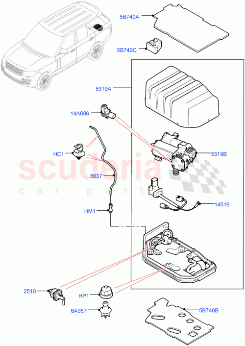 Part Diagram for Land Rover LR116125