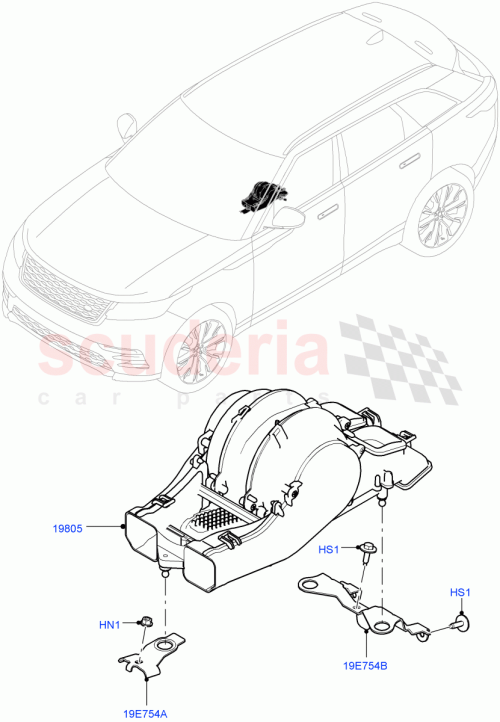 Part Diagram for Land Rover LR091454