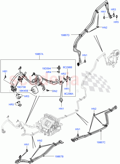 Part Diagram for Land Rover LR061488