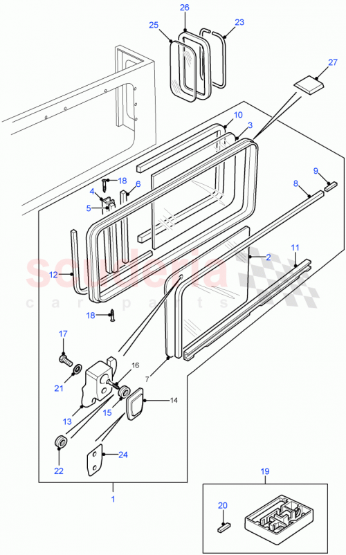 Part Diagram for Land Rover LR018573