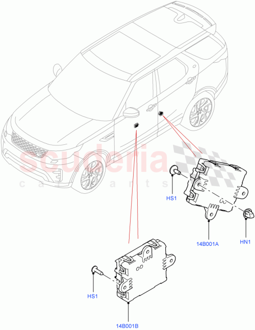 Part Diagram for Land Rover LR081315