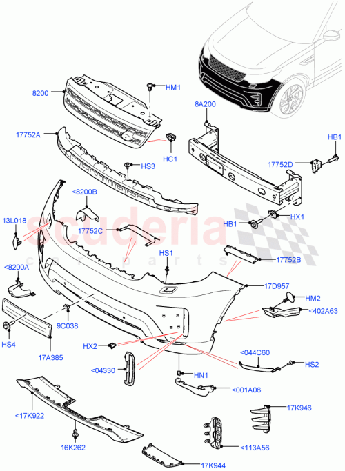 Part Diagram for Land Rover LR142432