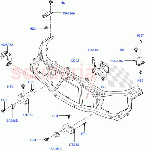Part Diagram for Land Rover LR100596