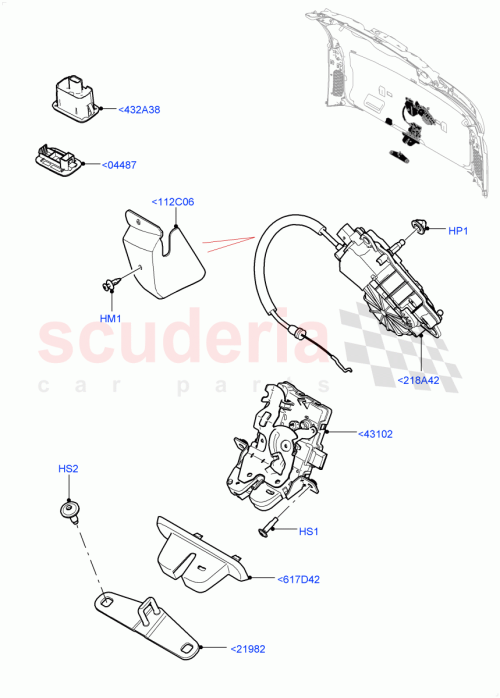 Part Diagram for Land Rover LR117653