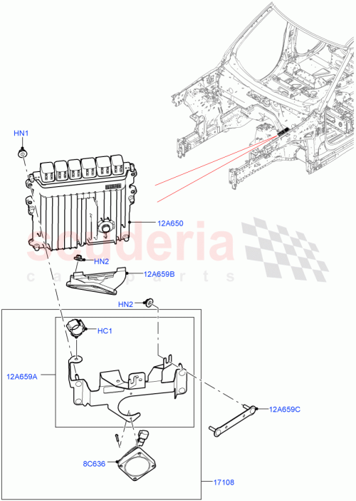 Part Diagram for Land Rover LR121744